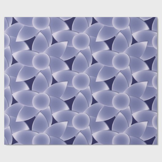 Purpurblumen Geschenkpapier (Flach)