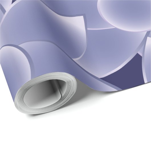 Purpurblumen Geschenkpapier (Rolleneckpunkt)