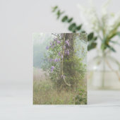 Purpurblumen im Wald Postkarte (Stehend Vorderseite)