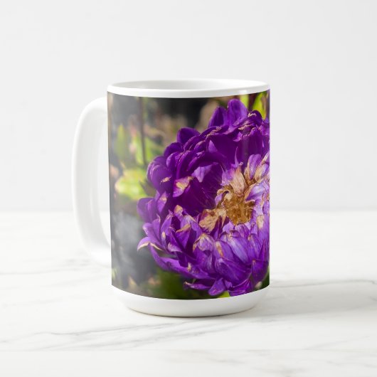 Purpurblumen Kaffeetasse (Vorderseite Links)