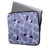 Purpurblumen Laptopschutzhülle (Vorderseite Links)