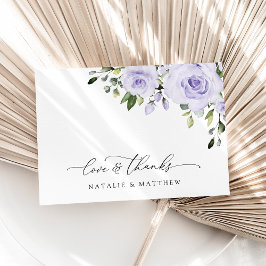 Purpurblumen, Lilac-Blume, Blumenzehen Dankeskarte