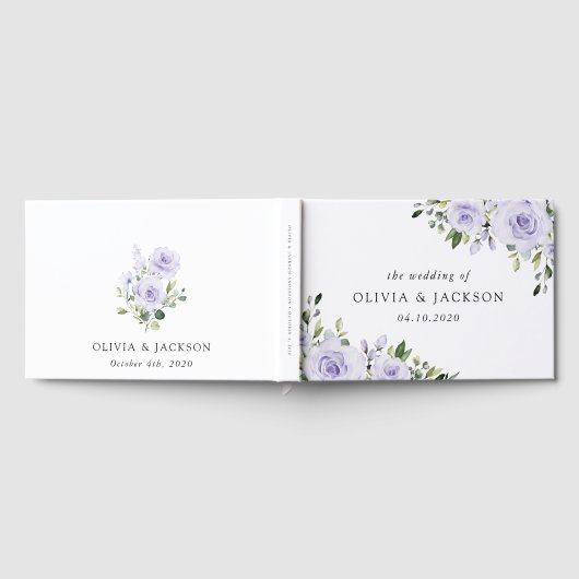 Purpurblumen, Lilac-Blume, Blumenzehen Gästebuch (Voll)