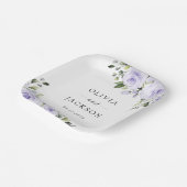 Purpurblumen, Lilac-Blume, Blumenzehen Pappteller (Gewinkelt)