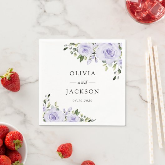 Purpurblumen, Lilac-Blume, Blumenzehen Serviette (Beispiel)