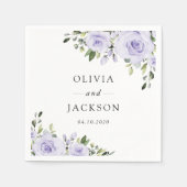 Purpurblumen, Lilac-Blume, Blumenzehen Serviette (Vorderseite)