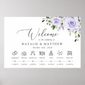 Purpurblumen, Lilac-Blume, Hochzeitszeitschrift Poster (Vorne)