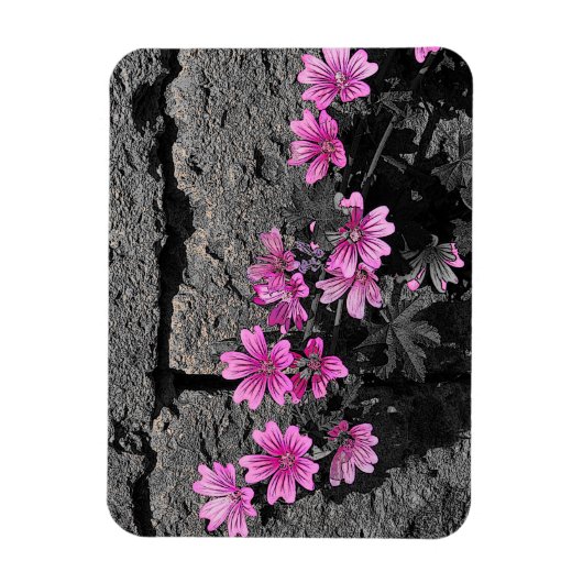 Purpurblumen Magnet (Vertikal)