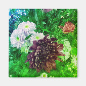 Purpurblumen Magnet (Vorne)