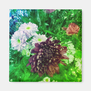 Purpurblumen Magnet