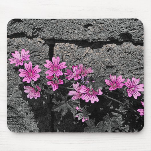 Purpurblumen Mousepad (Vorne)