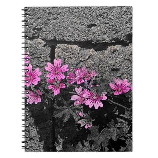 Purpurblumen Notizblock (Vorderseite)