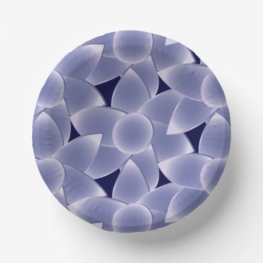 Purpurblumen Pappteller (Vorderseite)