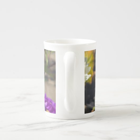 Purpurblumen Porzellantasse (Rückseite)
