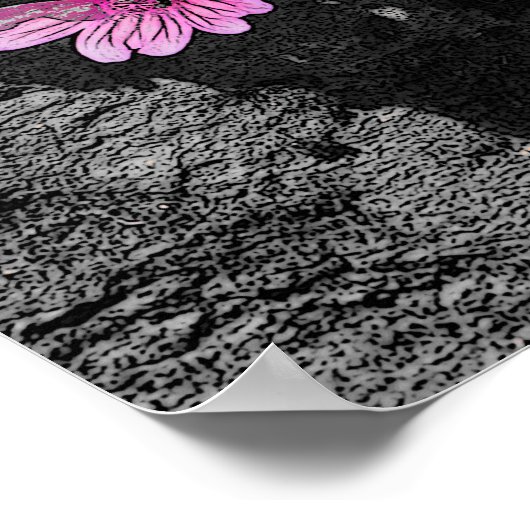 Purpurblumen Poster (Ecke)