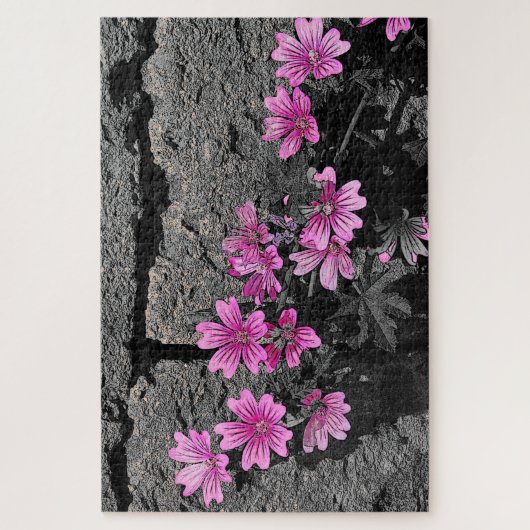 Purpurblumen Puzzle (Vertikal)