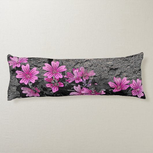 Purpurblumen Seitenschläferkissen (Rückseite)