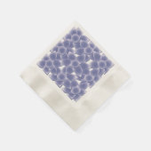 Purpurblumen Serviette (Ecke)