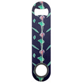 Purpurblumen Speed Flaschenöffner (Rückseite)