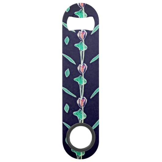 Purpurblumen Speed Flaschenöffner (Rückseite)