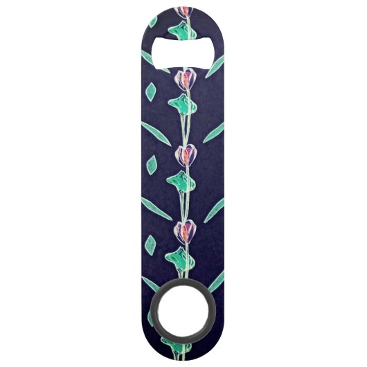 Purpurblumen Speed Flaschenöffner (Vorderseite)