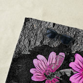 Purpurblumen Strandtuch (Beispiel)