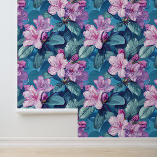Purpurblüte Rhododendren mit Blütenblätter Tapete