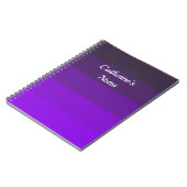 Purpurfarben Notizblock (Linke Seite)