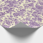 Purpurfarbene Rosen  Geschenkpapier (Ecke)