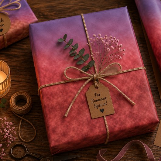 Purpurhauch bei Dämmerung Geschenkpapier Set