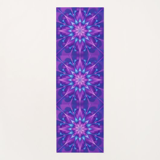 Purpurmondblume Yogamatte (Vorderseite)