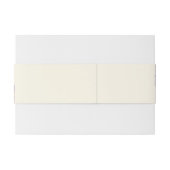 Purpurrosa Blume auf Hochzeit Einladungsbanderole (Rückseitenbeispiel)