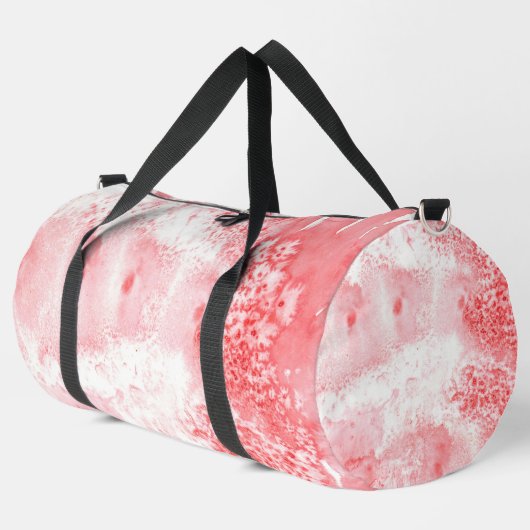 Purpurrote Echos Duffle Bag (Linke Ecke)