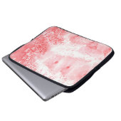 Purpurrote Echos Laptopschutzhülle (Vorne Knopf)