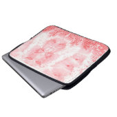 Purpurrote Echos Laptopschutzhülle (Vorne Knopf)