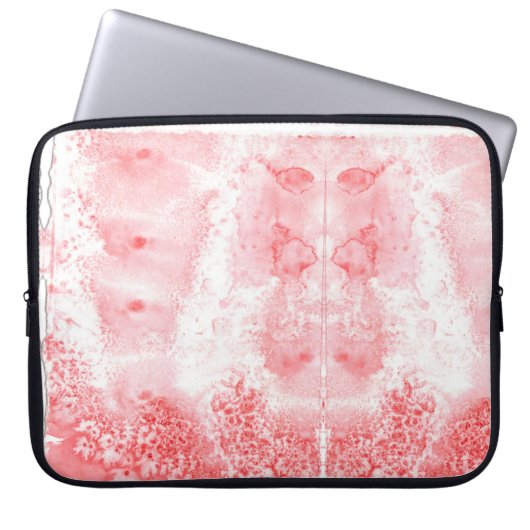 Purpurrote Echos Laptopschutzhülle (Vorderseite)
