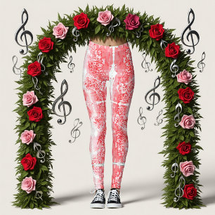 Purpurrote Echos Leggings