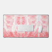 Purpurrote Echos Schreibtischunterlage (Tastatur & Maus)