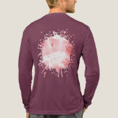 Purpurrote Echos Tri-Blend Shirt (Rückseite)