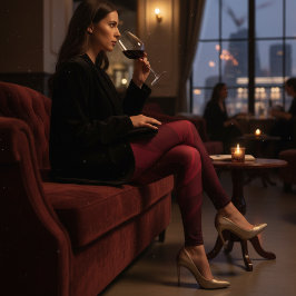 Purpurrote Flammen-Abstraktion Leggings