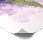 Purpurrote Orchideen-Botanik  Poster (Ecke)