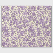 Purpurrote Rosen  Geschenkpapier (Flach)