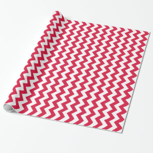 Purpurroter Chevron Geschenkpapier