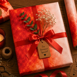 Purpurroter Haufall Geschenkpapier Set