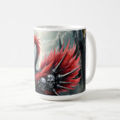 Purpurroter Kathedralschwan. Kaffeetasse (VorderseiteRechts)