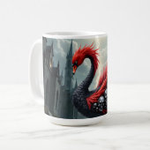 Purpurroter Kathedralschwan. Kaffeetasse (Vorderseite Links)