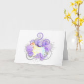 purpurweltisch karte (Gelbe Blume)