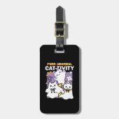 Purr-anormale Katzenbildung - Halloween-Katzen-Des Gepäckanhänger (Vorderseite vertikal)
