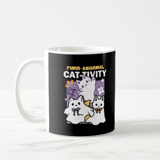 Purr-anormale Katzenbildung - Halloween-Katzen-Des Kaffeetasse (Links)