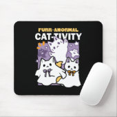 Purr-anormale Katzenbildung - Halloween-Katzen-Des Mousepad (Mit Mouse)